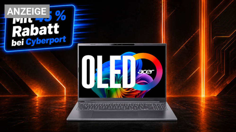 32 GB RAM, OLED und Ryzen AI: Cyberport spendiert 45 % Rabatt auf Acer-Notebook