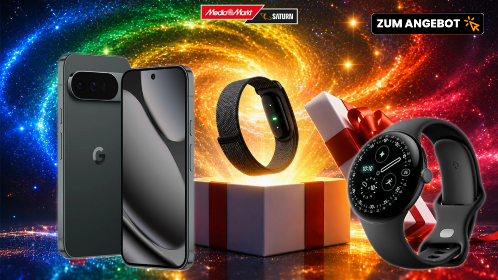Google Days bei MediaMarkt mit Bestpreisen bis zu -50 % ggü. UVP; Pixel 10 Pro + Fitbit geschenkt