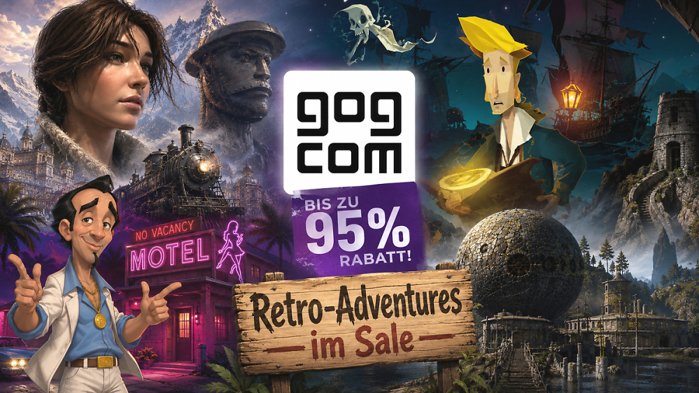 GOG-Sale: Retro-Adventures bis zu 95 % reduziert