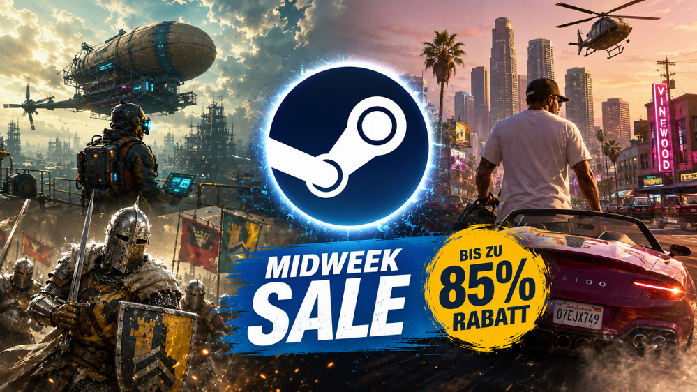 Steam Midweek Sale: Die besten Angebote mit bis zu 85 Prozent Rabatt