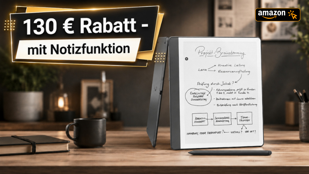 Kindle Scribe jetzt 130 € günstiger: Lesen, schreiben und PDFs markieren auf einem Gerät