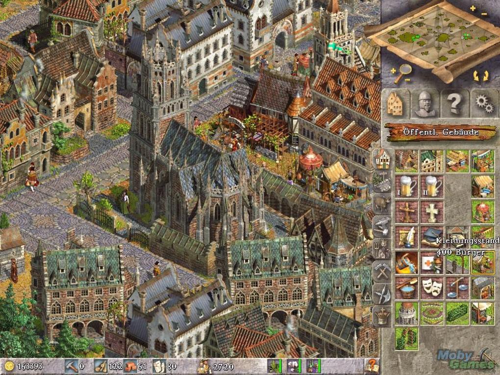 Screenshot aus Anno 1503. Für den Bau solcher Städte ging gehörig viel Spielzeit drauf.