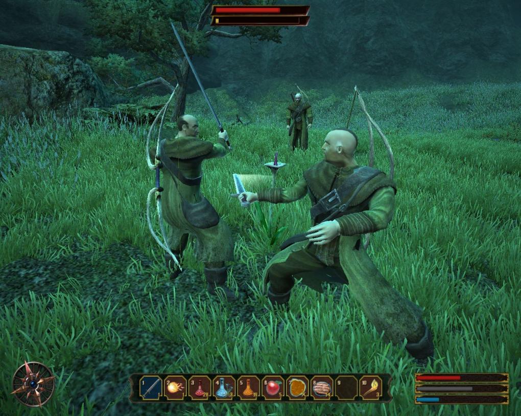 Ein NPC traf bei einem Kampf versehentlich seinen Kumpel, der danach wie wild auf ihn eindrosch.