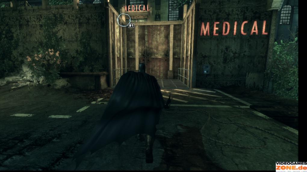 Per Grapple kommt Batman an dieser Stelle weiter.