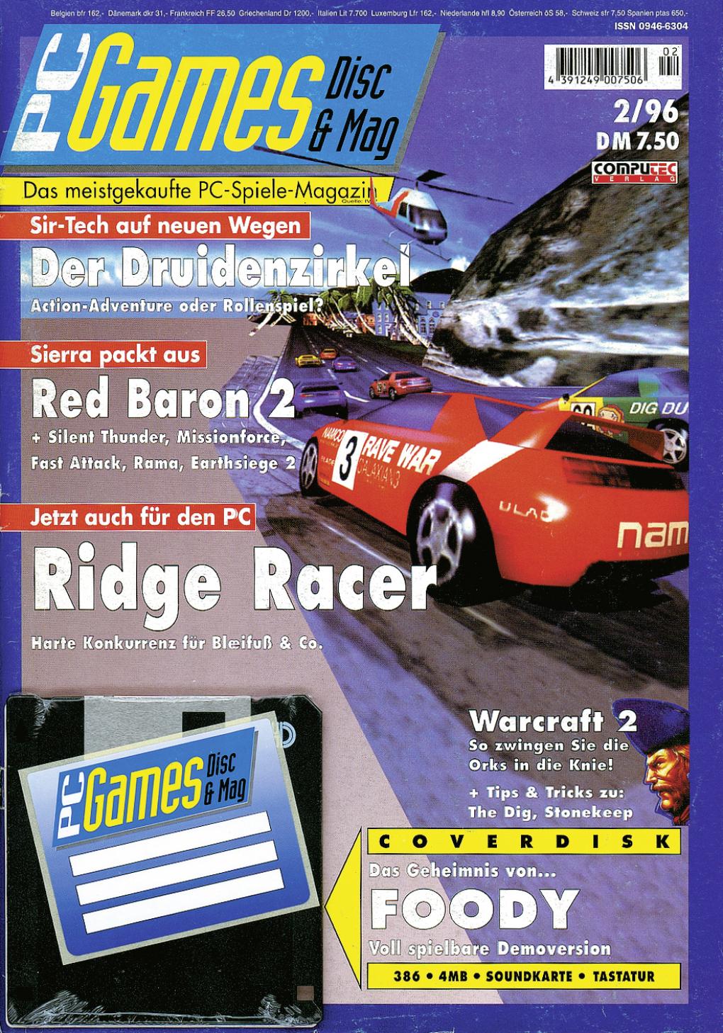 PC Games Ausgabe 02/96 - Titelthema: Ridge Racer