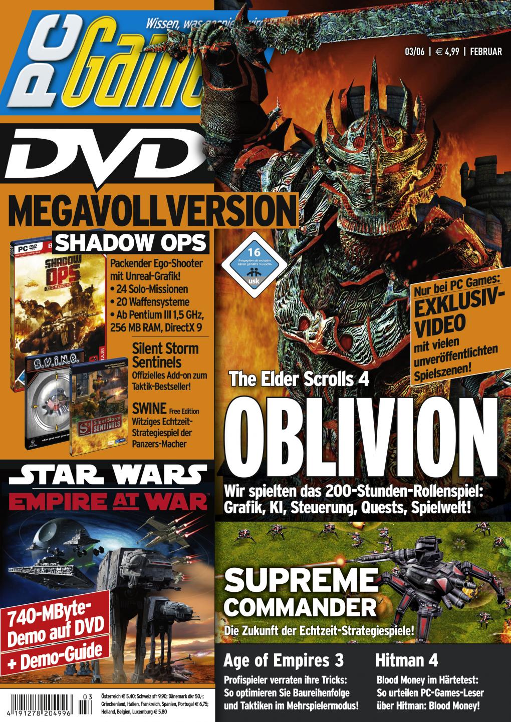 PC Games Ausgabe 03/06 - Titelthema: The Elder Scrolls 4 - Oblivion