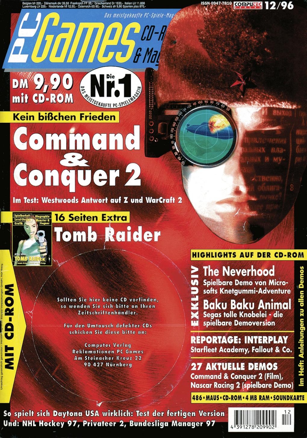 PC Games Ausgabe 12/96 - Titelthema: Command & Conquer 2