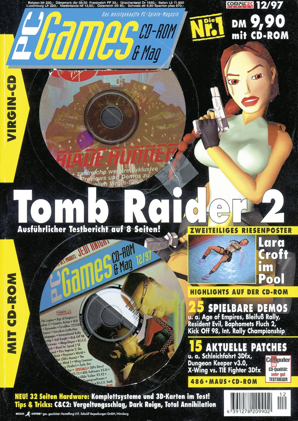 PC Games Ausgabe 12/97 - Titelthema: Tomb Raider 2