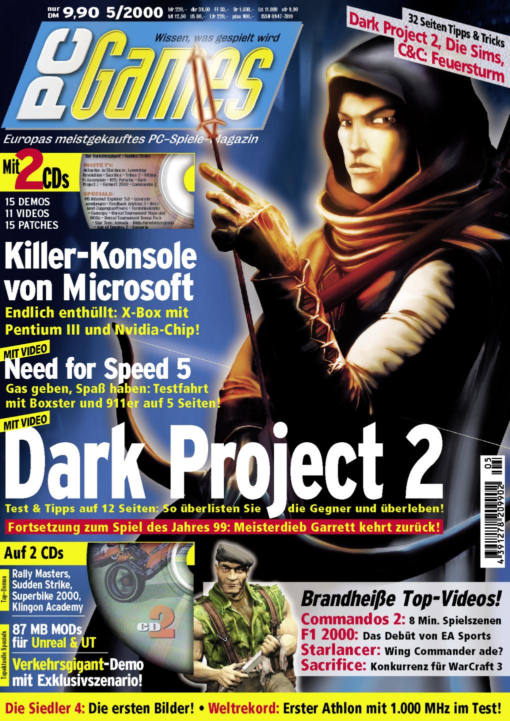 PC Games Ausgabe 05/00 - Titelthema: Dark Project 2