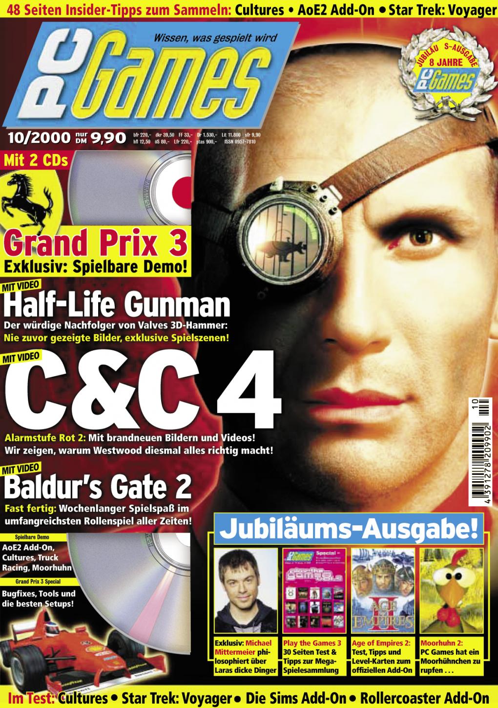 PC Games Ausgabe 10/00 - Titelthema: Command & Conquer - Alarmstufe Rot 2