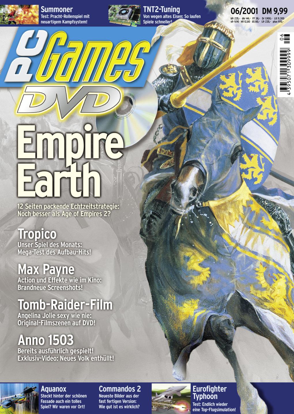 PC Games Ausgabe 06/01 - Titelthema: Empire Earth