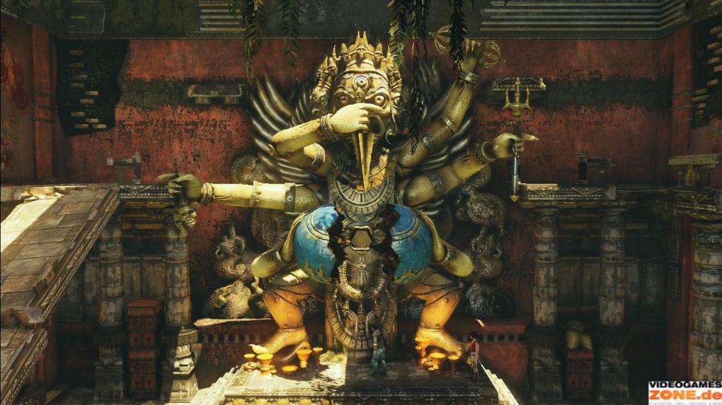 Im achten Kapitel müssen die Arme der Figur im Tempel diese Positionen einnehmen.