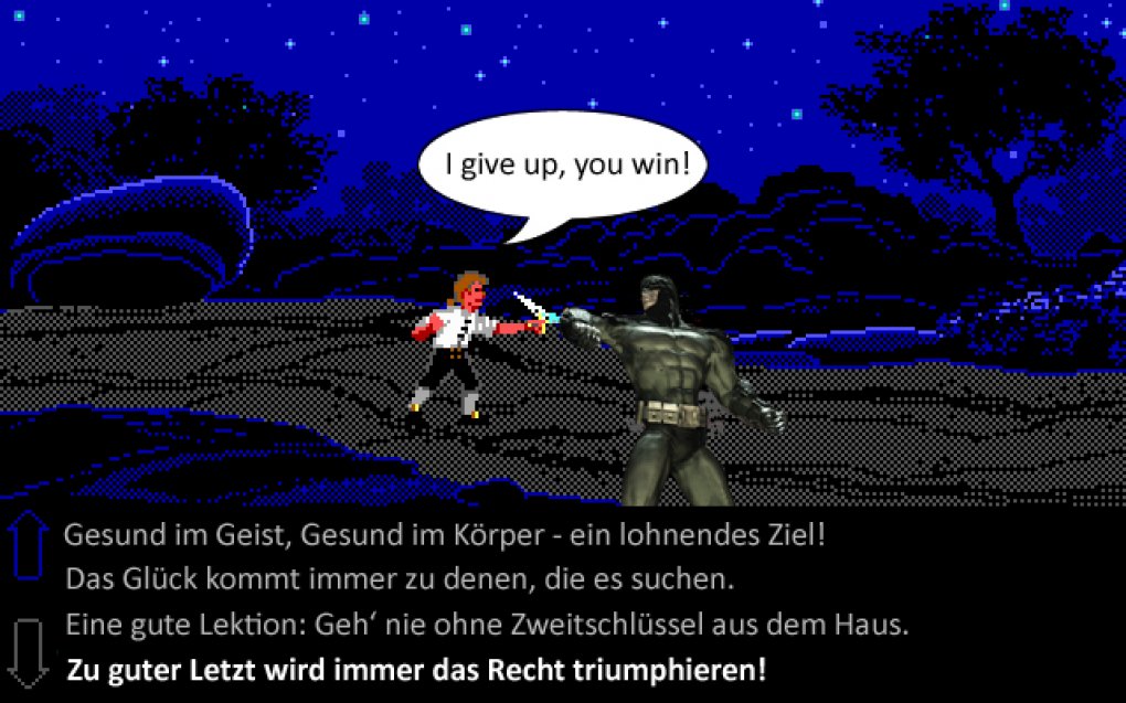 Das Wort ist mächtiger als das Schwert.