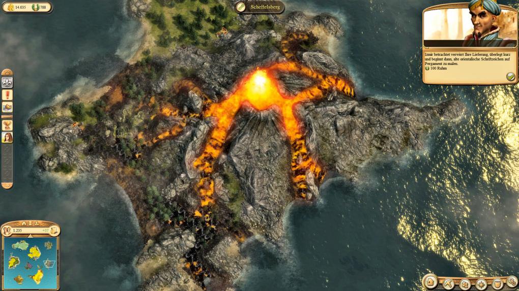 Anno 1404 Venedig: Vulkaninseln sind reich an Rohstoff en,
bergen aber auch die Gefahr eines Ausbruchs.