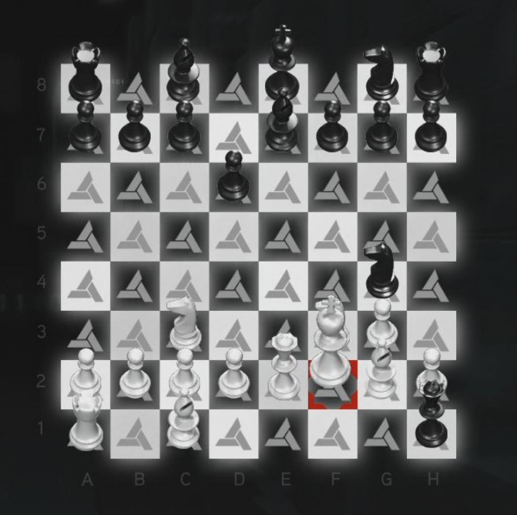 Assassin's Creed: Brotherhood Komplettlösung: Glyphen-Rätsel Nr. 10: Euer König befindet sich nun in einem unumgänglichen Schachmatt. Nehmt ihn also hoch und setzt ihn außerhalb des Spielfelds ab, um eure Niederlage einzugestehen.