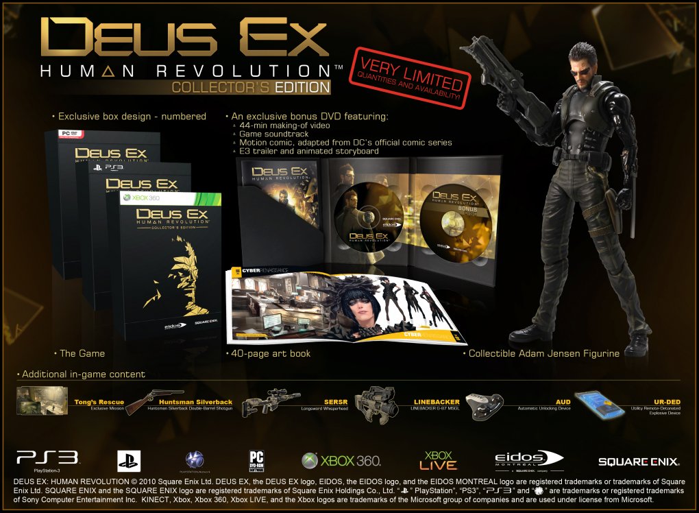 Die Collector's Edition von Deus Ex 3: Human Revolution