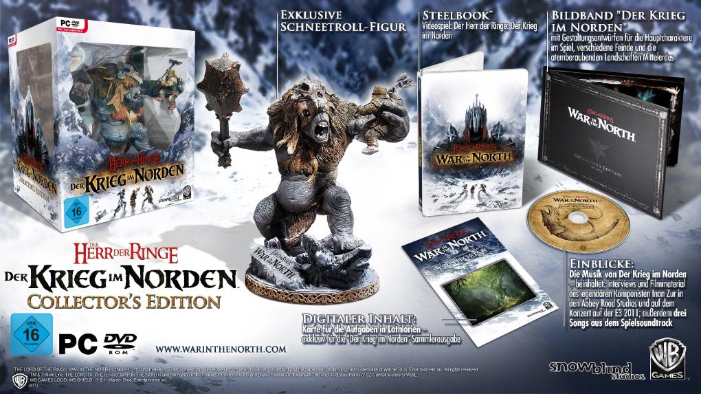 Die Collector's Edition von Der Herr der Ringe: Krieg im Norden
