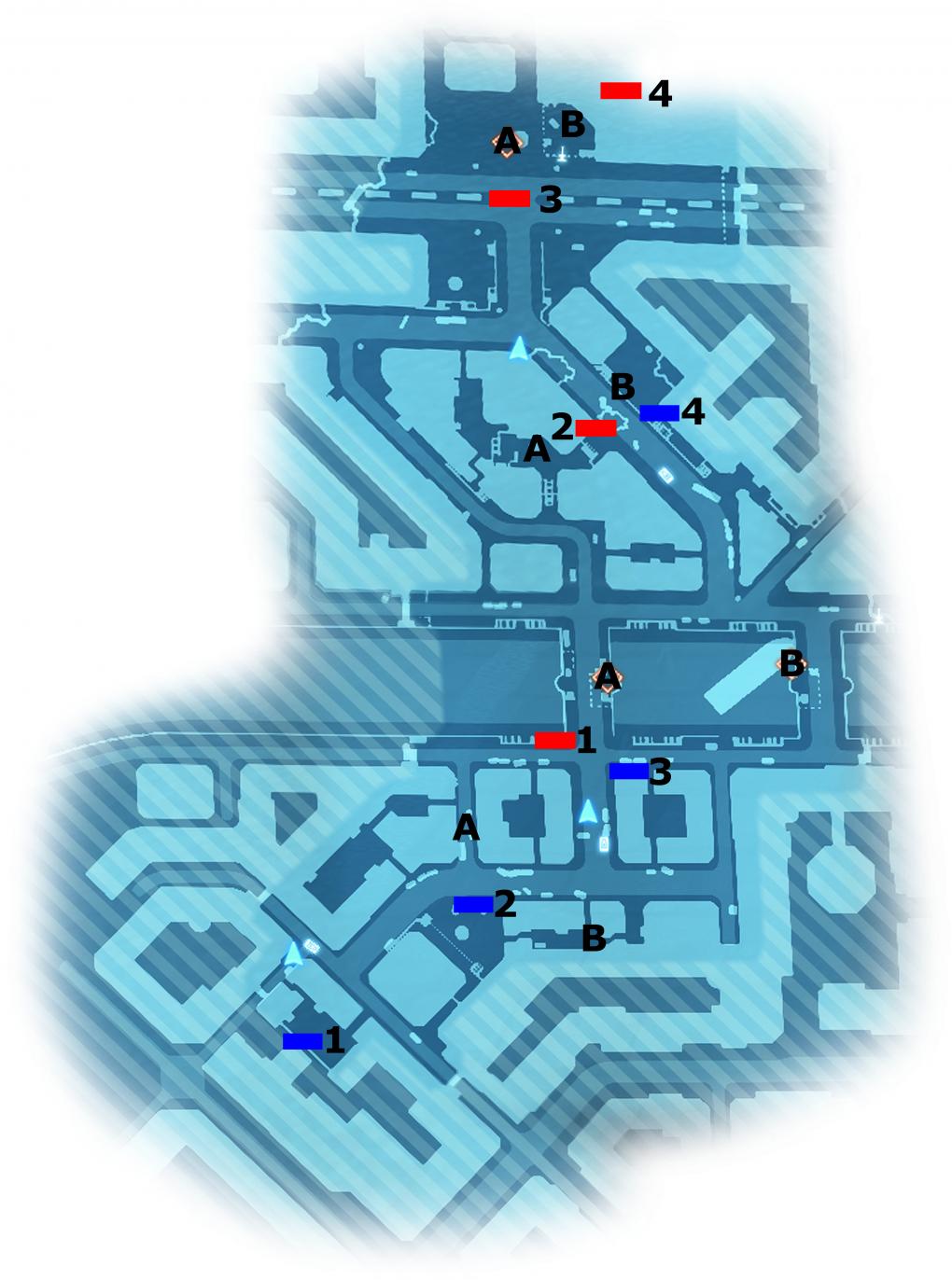 Battlefield 3 Multiplayer-Tipps: Rush auf Seine Crossing. Die Angreifer müssen von unten links nach unten rechts.