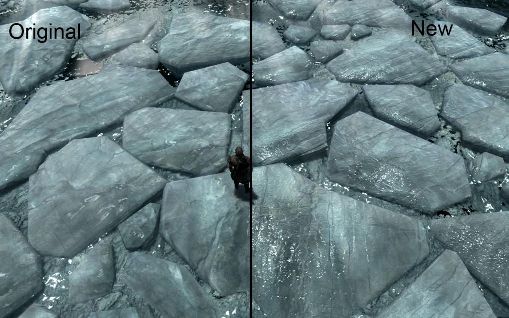 Ihr wollt, dass die Gletscher in Skyrim besser aussehen? Dann installiert euch diese Mod.