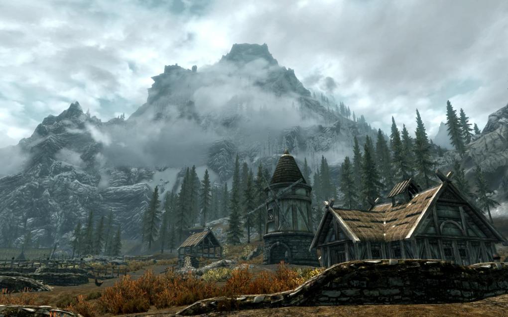 So hat ein Fantasy-Rollenspiel auszusehen. Die Spielwelt von The Elder Scrolls 5: Skyrim ist den Entwicklern von Bethesda besonders gelungen. 