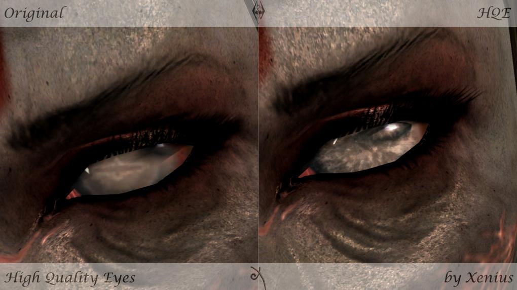 Die Augen der Charaktere werden mit High Quality Eyes für Skyrim deutlich verbessert.