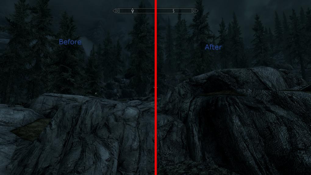 Mit den neuen Texturen für Berge, Straßen und Brücken sieht Skyrim gleich noch einmal besser aus.