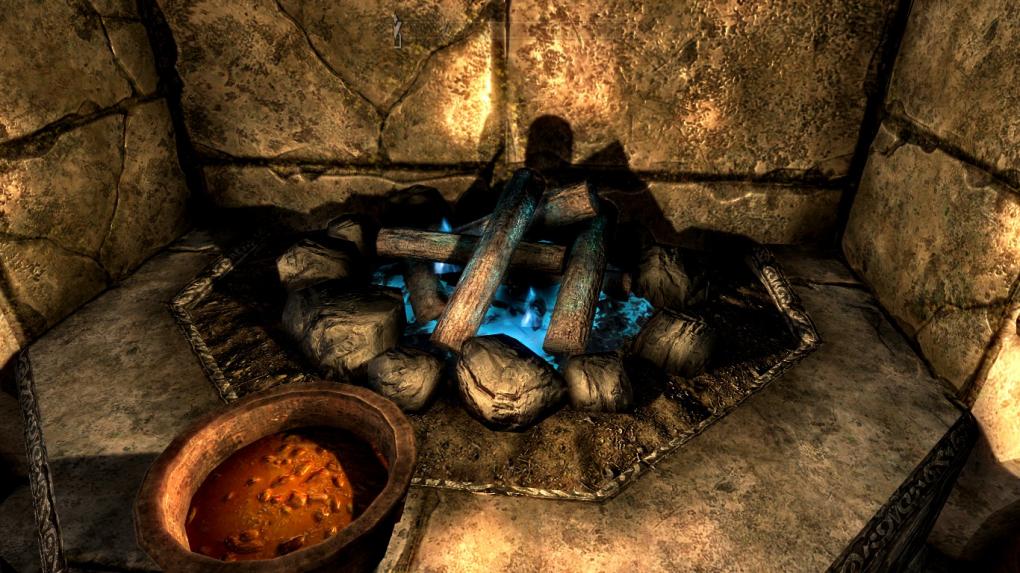Skyrim-Mod: Blue Flames.