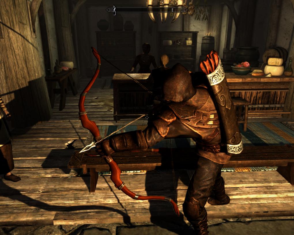 Skyrim-Mod: Imperial Bow retextured.