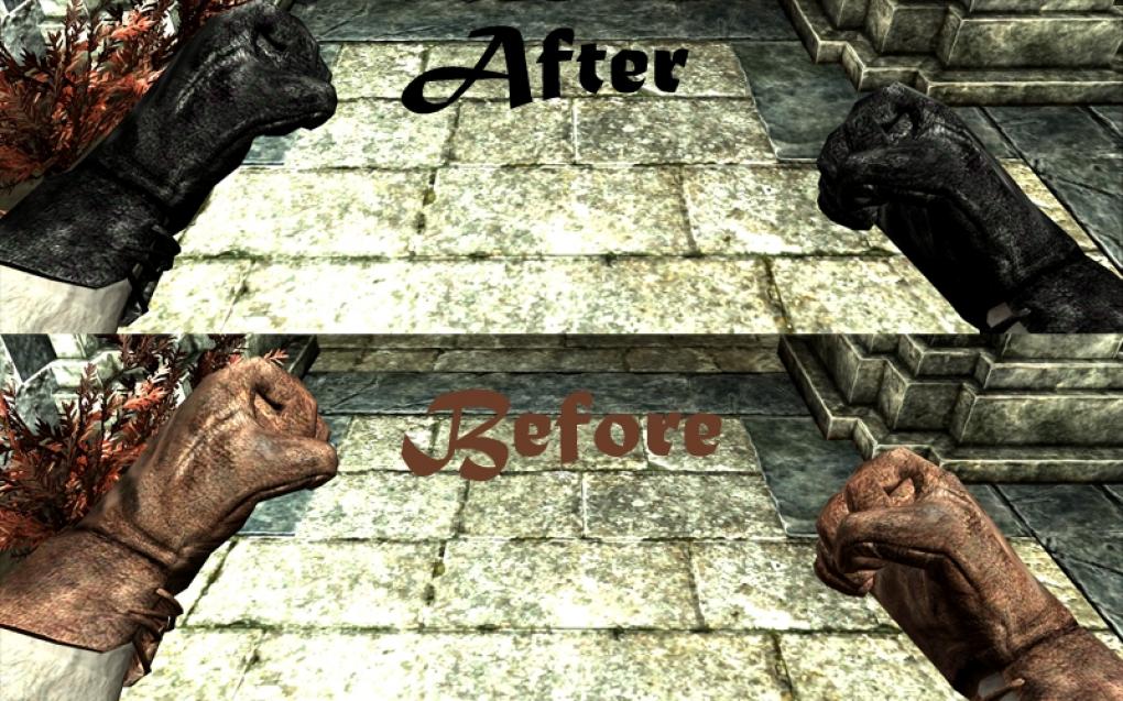 Skyrim-Mods: Black Gloves