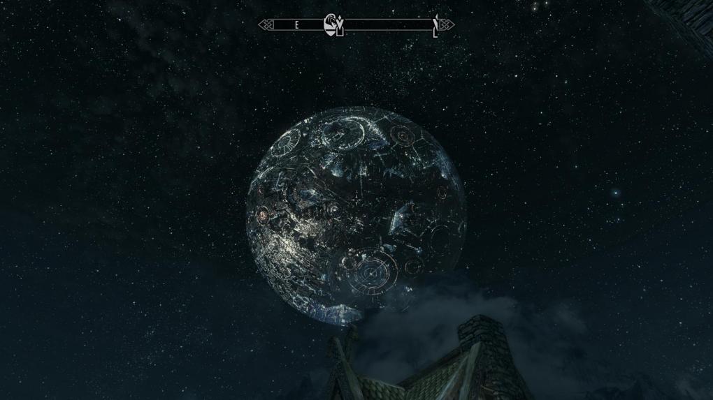 Der Cybertron-Mond lässt sich ab sofort in den Nachthimmel von Skyrim einbauen.