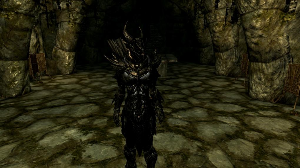 Skyrim-Mod: Daedric Armor Glow Replacer.