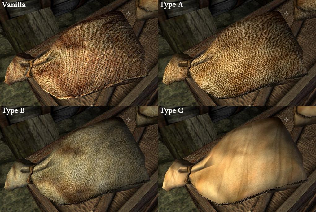 Mit dieser Mod sehen die verschiedenen Säcke in Skyrim viel besser aus.