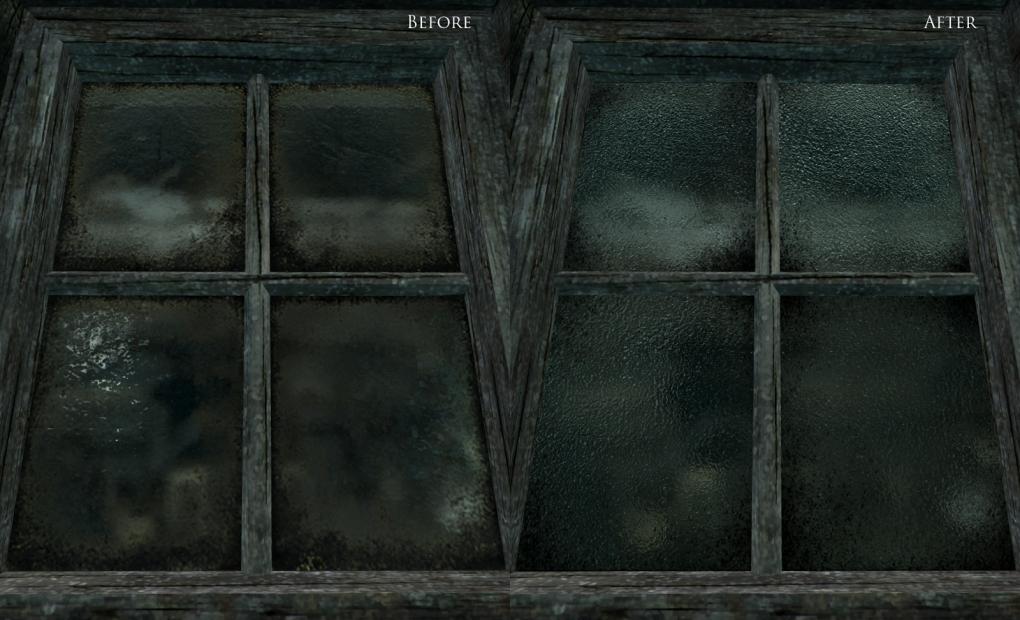 Hier seht ihr den direkten Unterschied zwischen Vanilla-Fenstern und gemoddeten Fenstern.