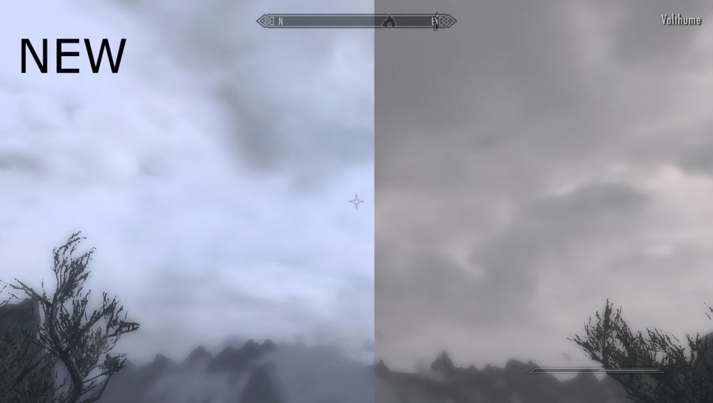 Die Skyrim-Wolken sehen dank Mod nun noch schöner aus.