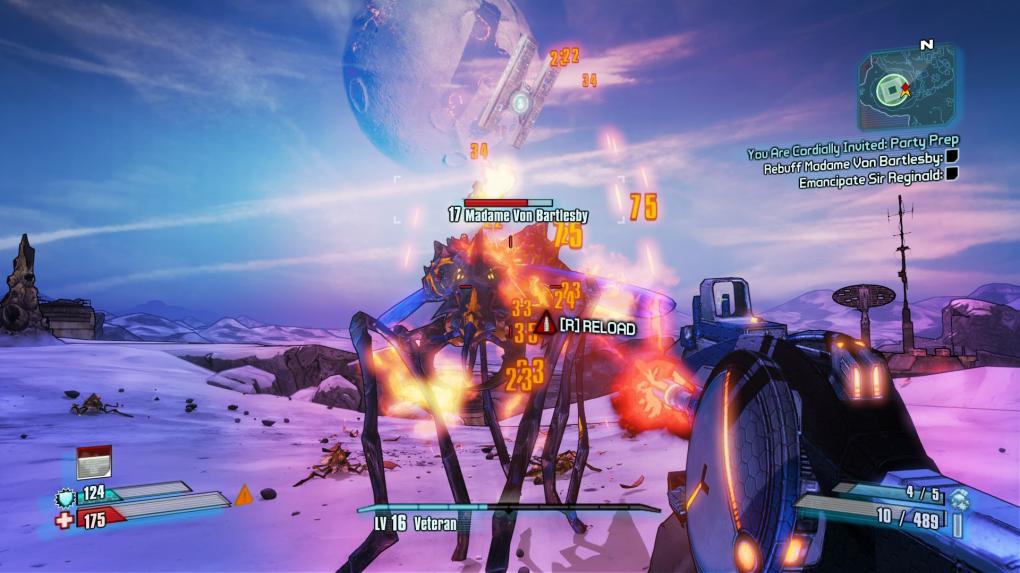 Borderlands 2 hat auch aufsteigende Schadenszahlen, hier passt es aber (halbwegs) zum abgedrehten Szenario.