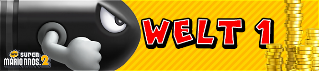 Die erste Welt in New Super Mario Bros. 2