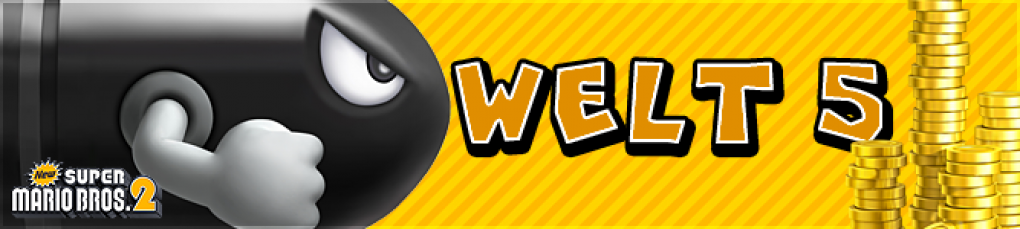 Die fünfte Welt in New Super Mario Bros. 2