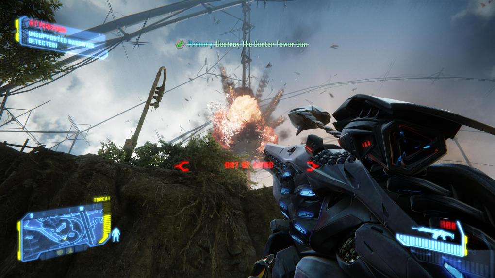 Crysis 3 Komplettlösung - Level 2: Welcome to the Jungle - Der Turm ist keine Bedrohung mehr.