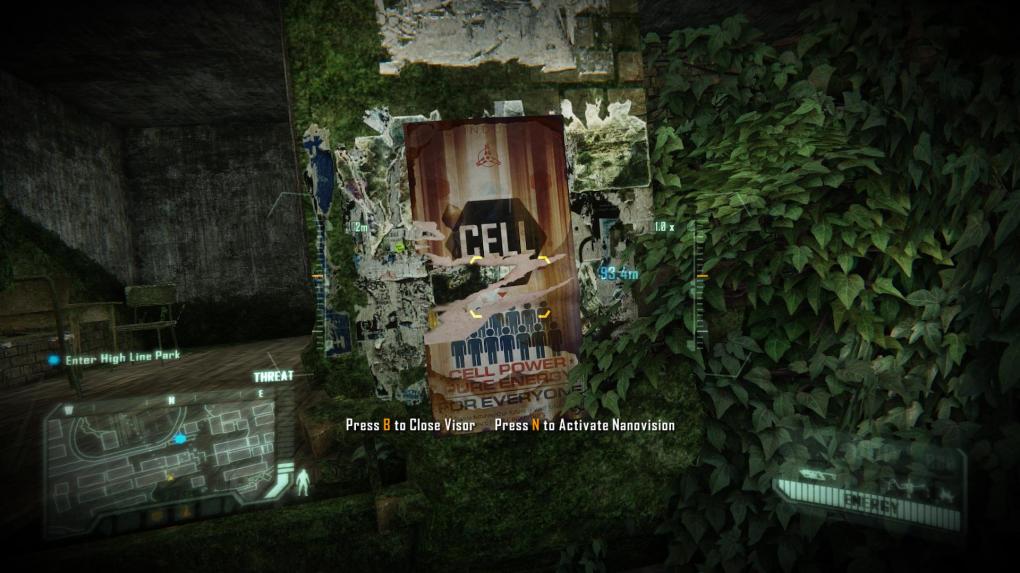 Crysis 3 Komplettlösung - Level 2: Welcome to the Jungle - Scannt das erste Propagandaposter.
