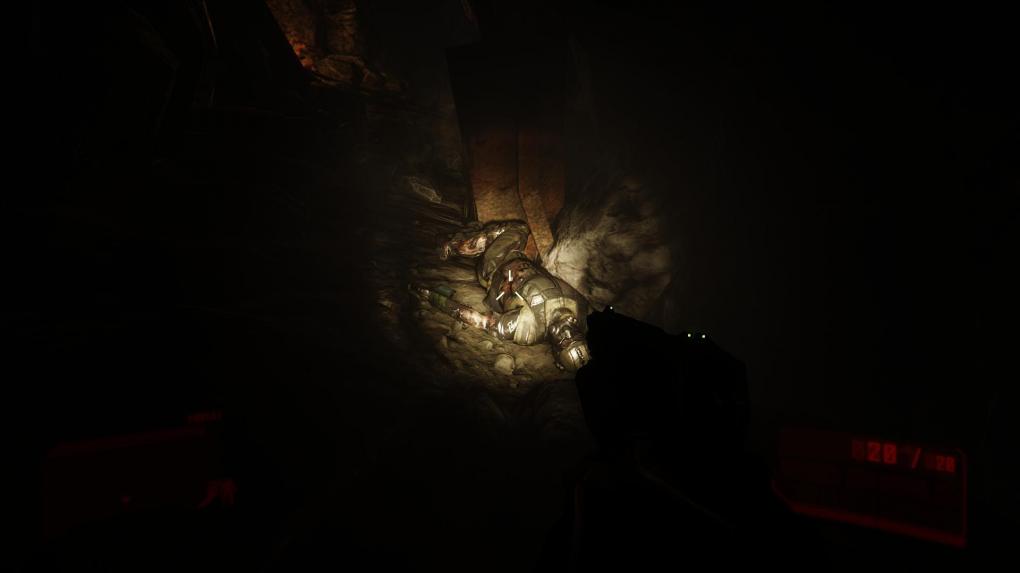 Crysis 3 Komplettlösung - Level 7: Gods and Monsters - Untersucht den toten Soldaten am Boden.