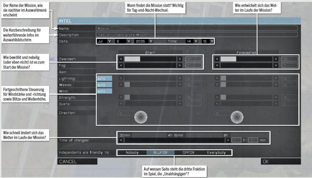 Arma 3 Editor: Rahmenbedingungen erstellen