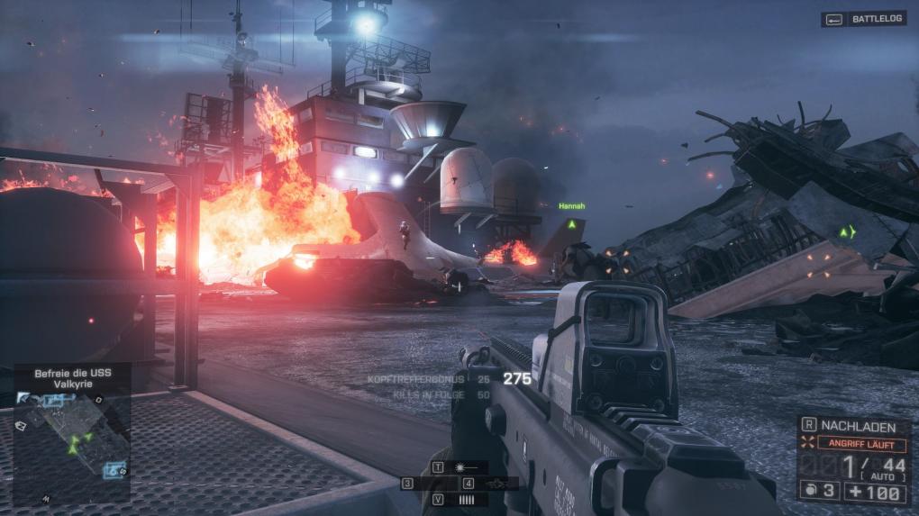 Simpel-Spielprinzip in Schön: Warum der Multiplayer-Shooter Battlefield 4 eine derart uninspirierte Solo-Kampagne benötigt hat, weiß nur Entwickler Dice.