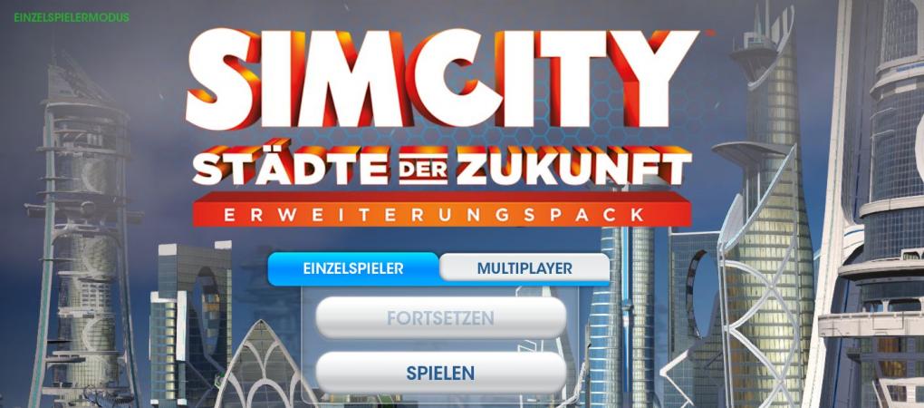 Das Hauptmenü unterscheidet neuerdings zwischen'Einzelspieler' und 'Multiplayer'.