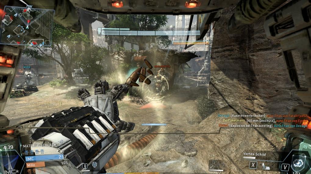 Titanfall-Guide: Vortex-Schild im Einsatz.