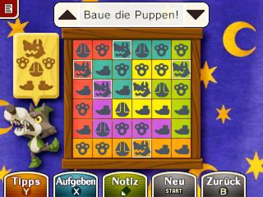 Professor Layton vs. Phoenix Wright - Lösung zu allen 70 Rätseln: Rätsel 56 'Marionetten 2'