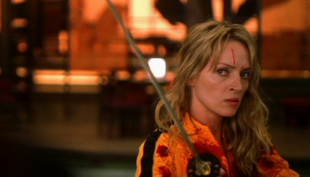 Uma Thurman mit Schwert im Zweiteiler "Kill Bill".