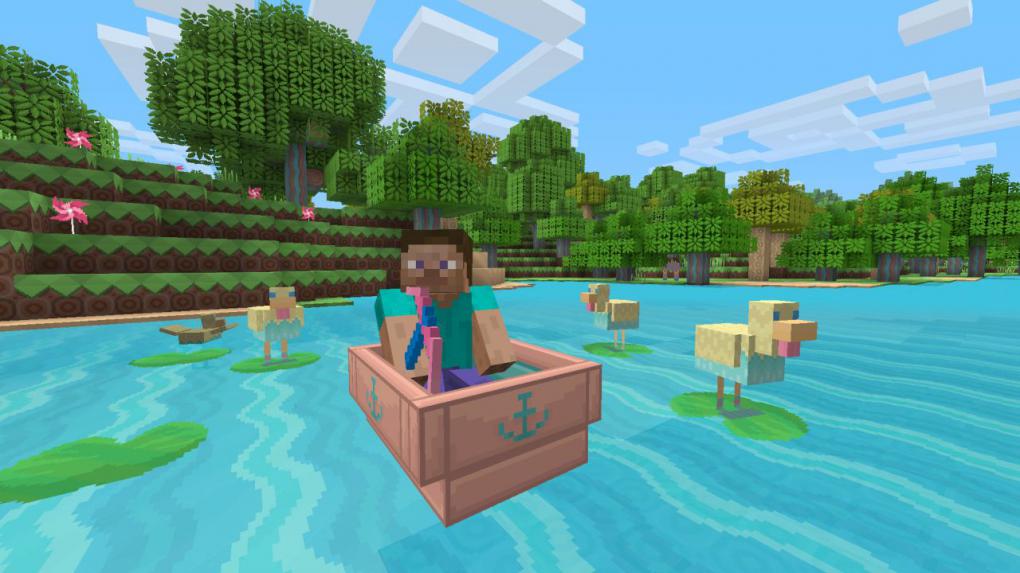 Minecraft generiert seine Landschaften zwar auch prozedural, aber hier können Spieler wirklich Einfluss nehmen, indem sie eigene Bauwerke errichten.