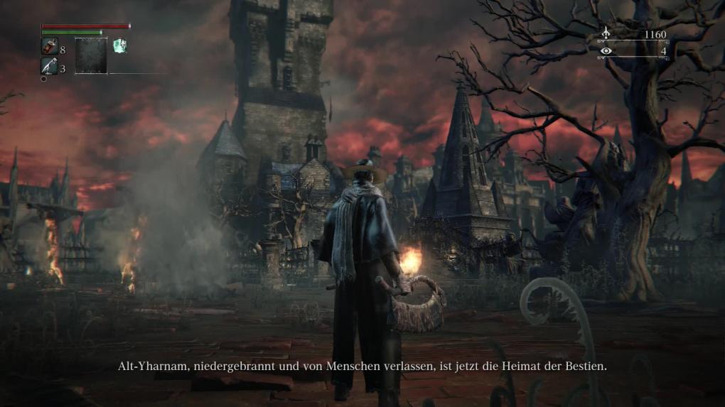 Auf nach Alt-Yharnam, wir werden aber gewarnt.