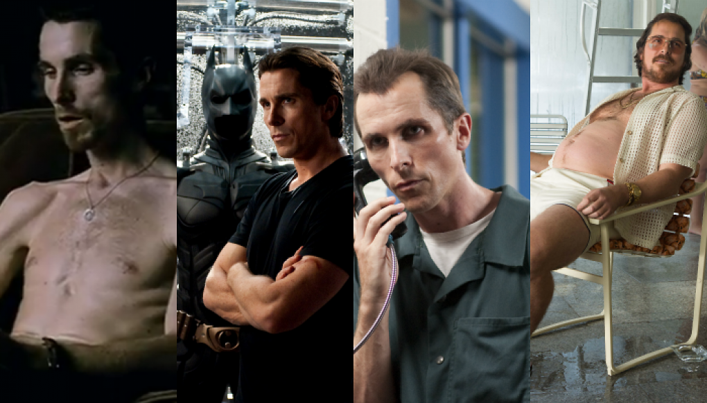 Der Maschinist (2003), The Dark Knight Rises (2012), The Figther (2010), Amercian Hustle (2013)