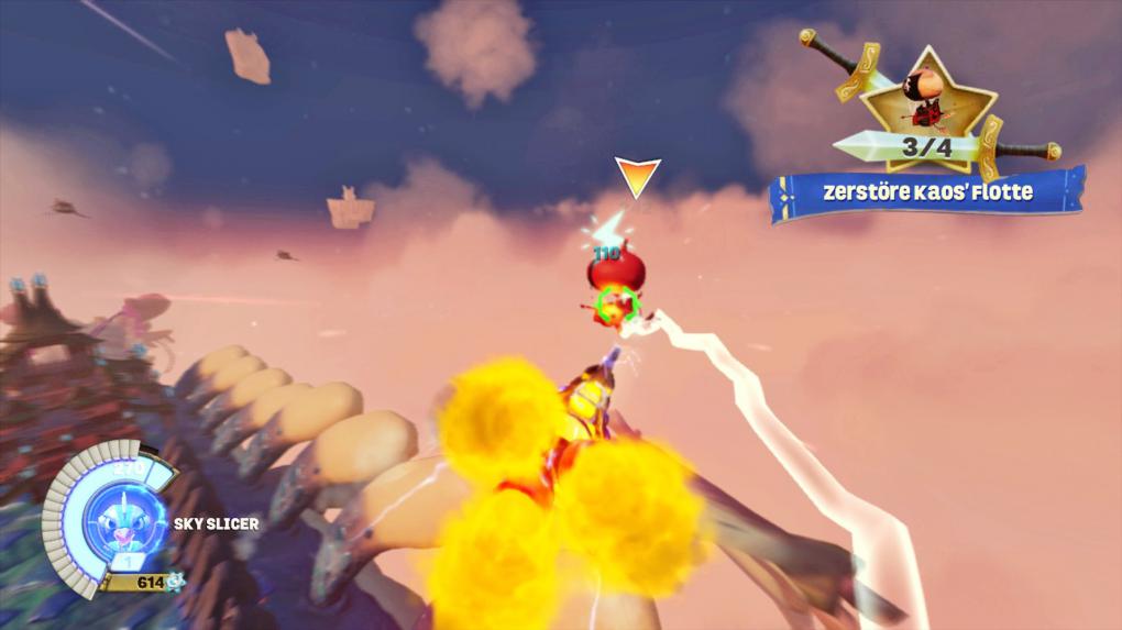 Die offenen Flug-Gefechte zwischen den Wolken erinnern ein wenig an den All-Range-Mode aus Star Fox. Natürlich längst nicht so intensiv, aber nah dran.